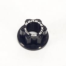 2 Pcs M10x10 Rear Wheel Axle Track Nuts Aluminum Alloy Bike Hub Nuts For Vintage Traditional Fixed Gear Singlespeed Bikes Black Red Blue Gold Green PurpleW/Logo Black