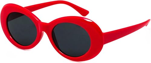 BOLD Retro Oval MOD Thick Frame Clout Goggles Round Lens Sunglasses