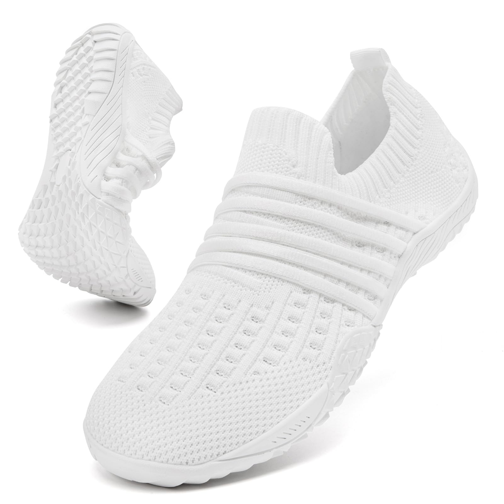 MGNLRTI Barfußschuhe Damen Barfuss Schuhe Turnschuhe Sportschuhe Sneaker Sommerschuhe Leichte Hallenschuhe Fitnessschuhe Weich Barfussschuhe Stoffschuhe Traillaufschuhe