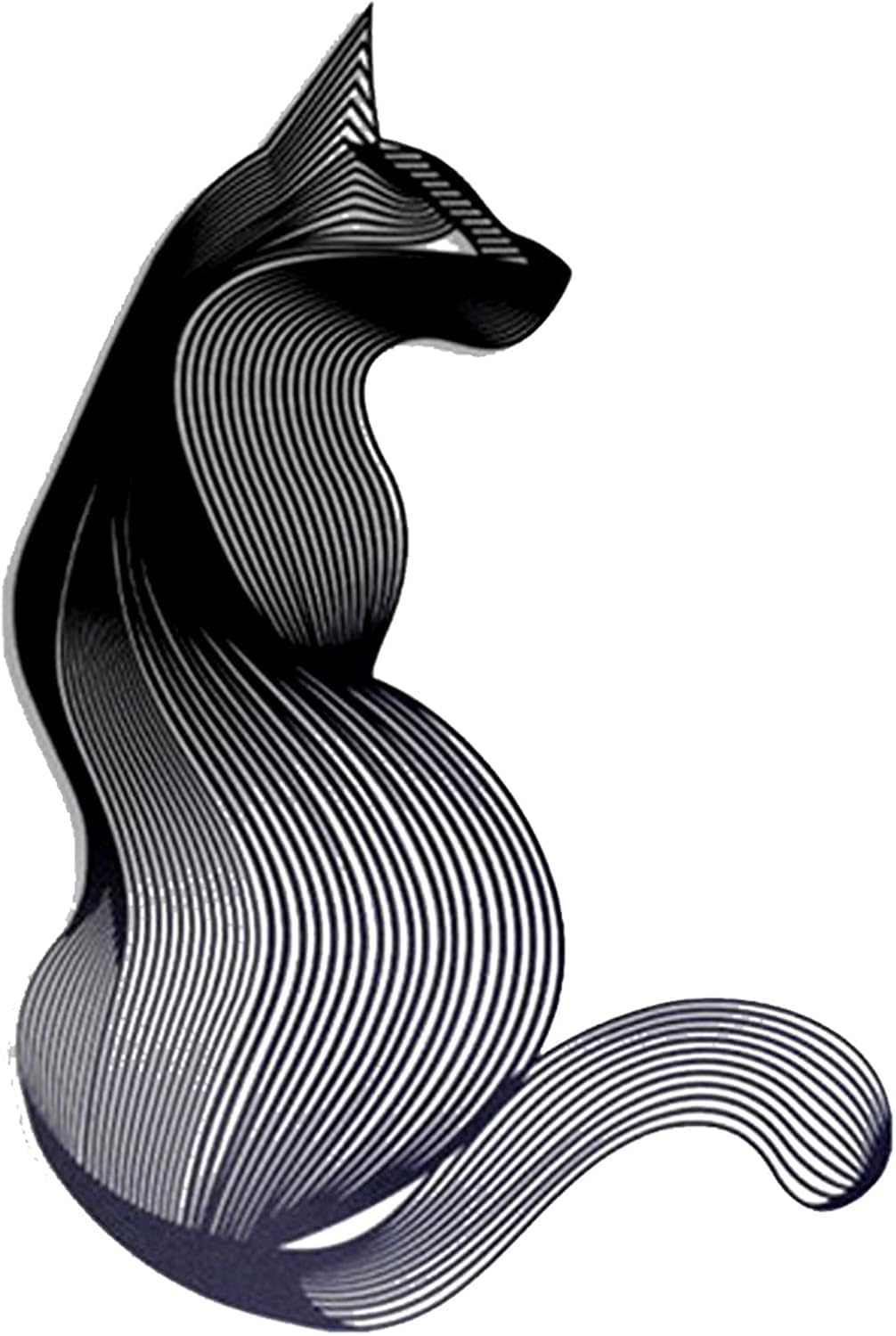 Chat Decoration Murale, Decoration Maison, Chat Et Femme Decoration Murale Salon, Deco Maison, Deco Salon, Décoration Murale, Deco Murale, Décoration Murale En Métal, Cadeau Amoureux Animaux (60x37