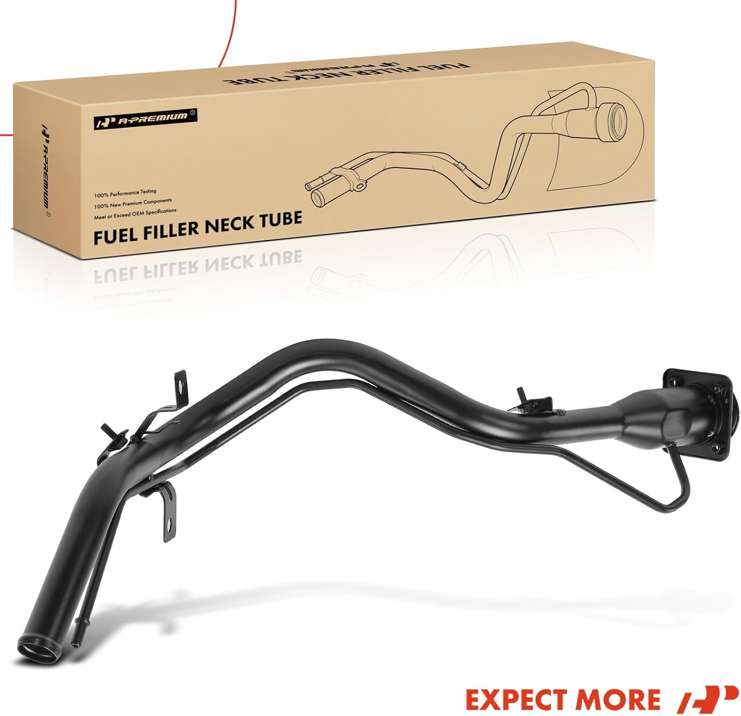 A-Premium Fuel Tank Filler Neck Pipe Hose Compatible with Hyundai Sonata 2006 2007 2008, Gas, Replace# 310403K600