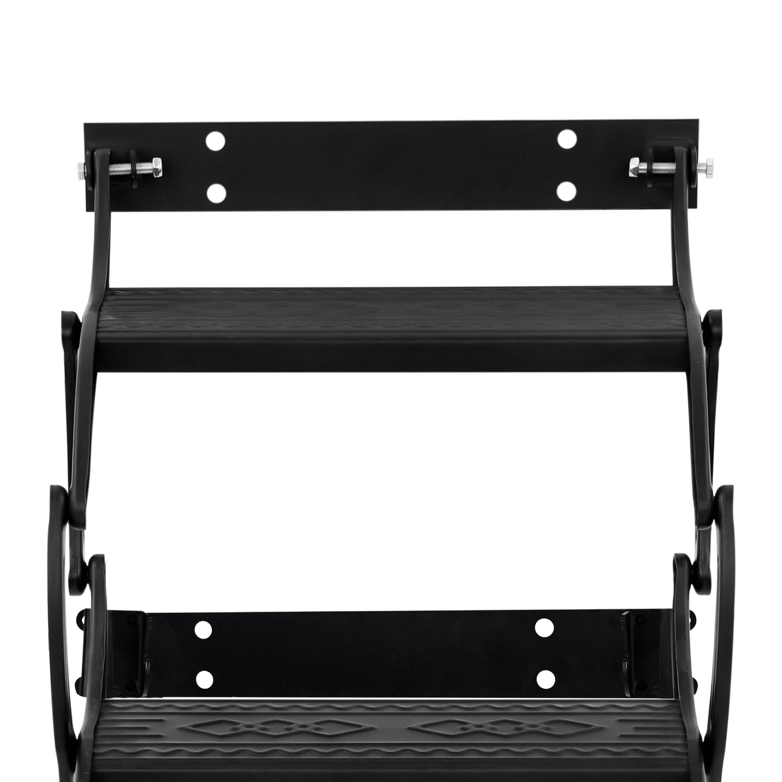 Escalera para el ático, 4 peldaños montados en la pared, escalera plegable extensible, montada en la pared, escalones antideslizantes, escalera telescópica, capacidad de carga 200 kg