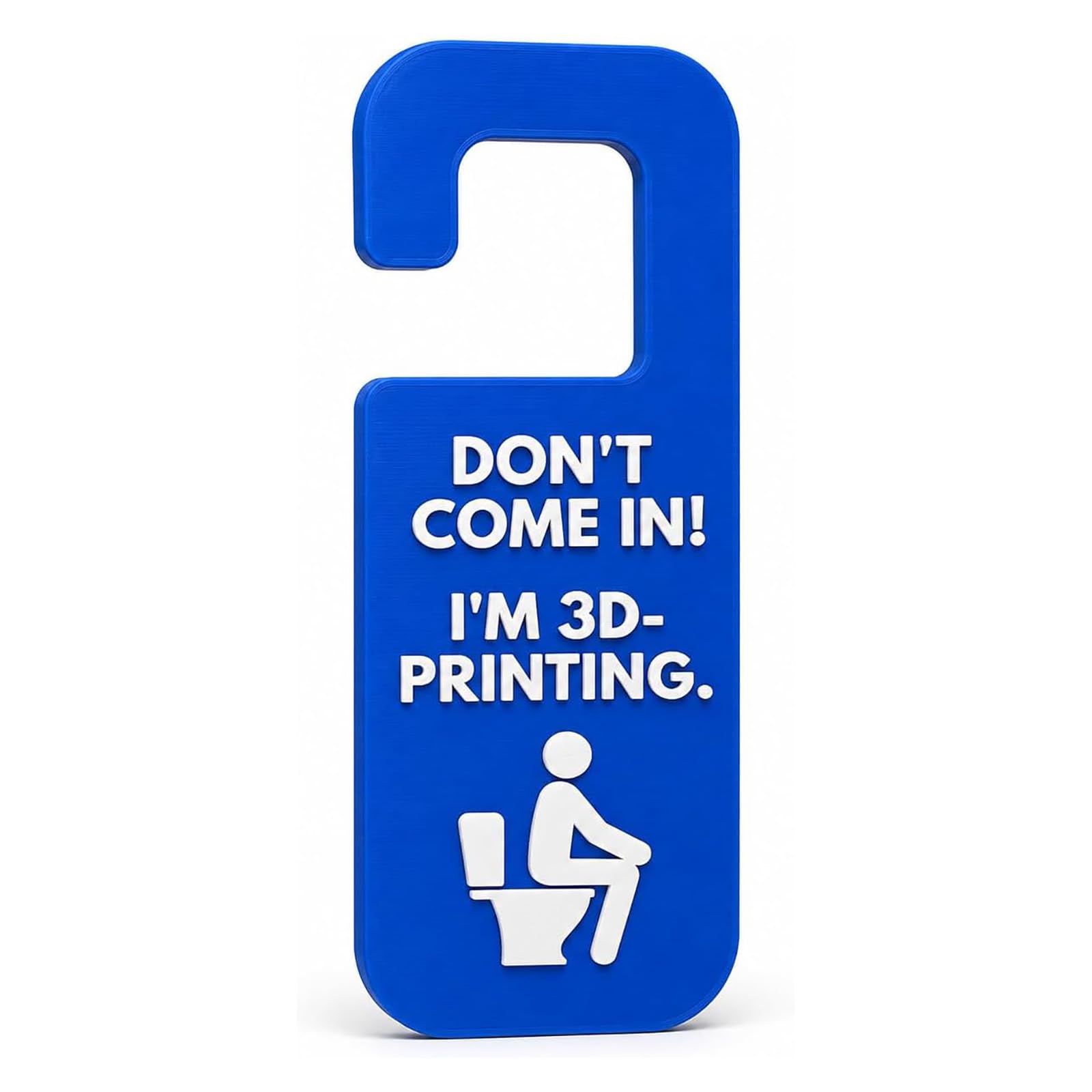 Funny 3D Printing Door Hanger, Don’t Come In! I’m 3D-Printing Sign (1pc)
