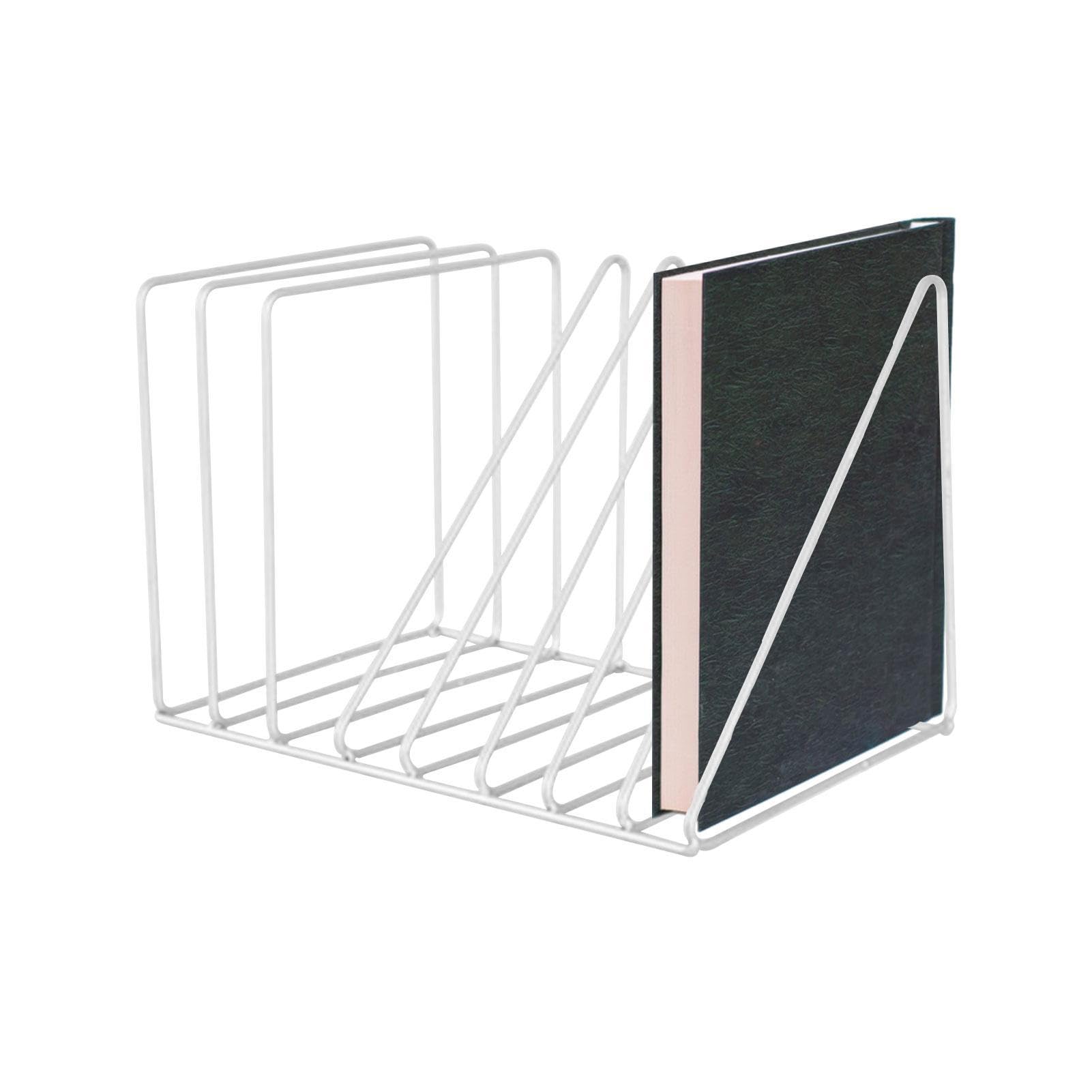 Amazon.co.jp: アイアンフォルダースタンド、8スロット本棚教科書