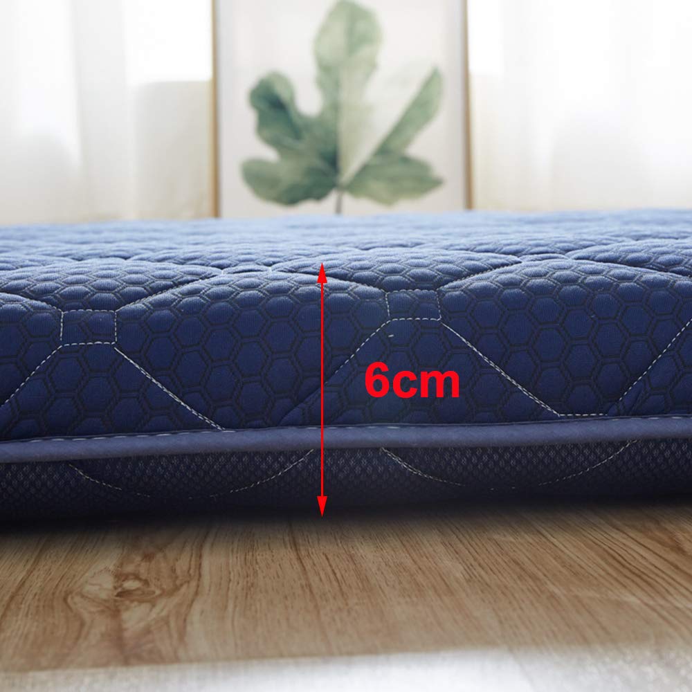 Japanse Vloermat Tatami Warm en ademend matras Upgrade Draagbaar en opvouwbaar Futon Slaapzaal Matras Camping Matras Ligstoel voor gasten (Color : H, Size : 180 * 200cm
