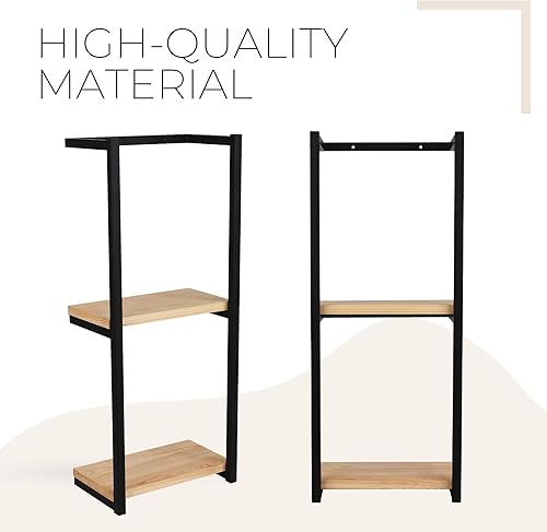 Miniatura 4 de Pristine - Toallero montado en la pared, 23.6 pulgadas de largo para toallas grandes, toallero para pared de baño, baño de invitados, spa y toallas