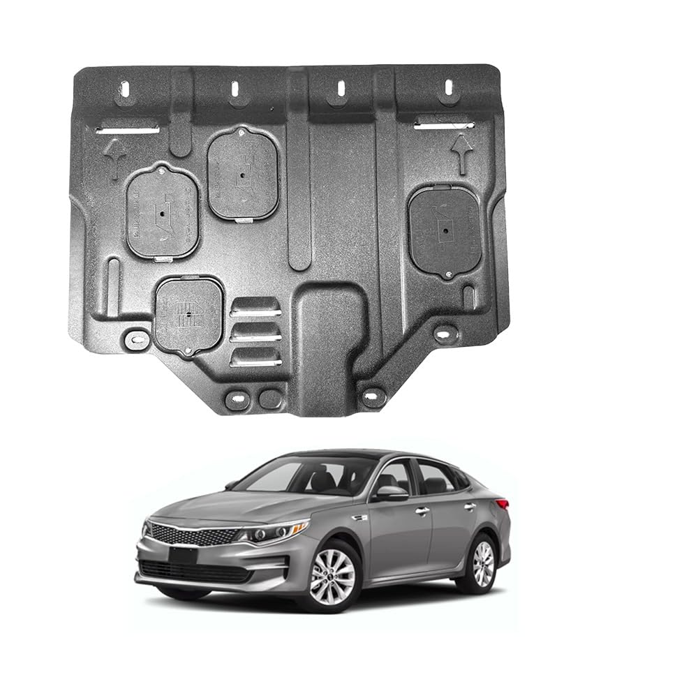 Engine Splash Shield Fit for Kia Optima 2016 2017 2018 2019 2020 Engine Case Guard Under Cover Compatible with Optima Front Engine Guard Mud Flaps