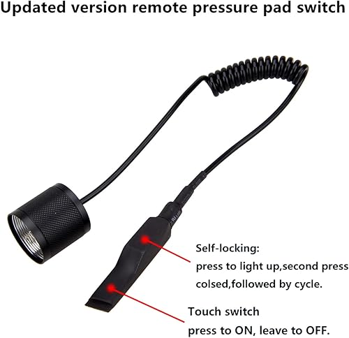 Miniatura 5 de WINDFIRE Linterna táctica de luz LED roja de 300 yardas, enfoque de zoom, antorcha ajustable, coyote, cerdo, zorro, depredador, varmint, juegos de