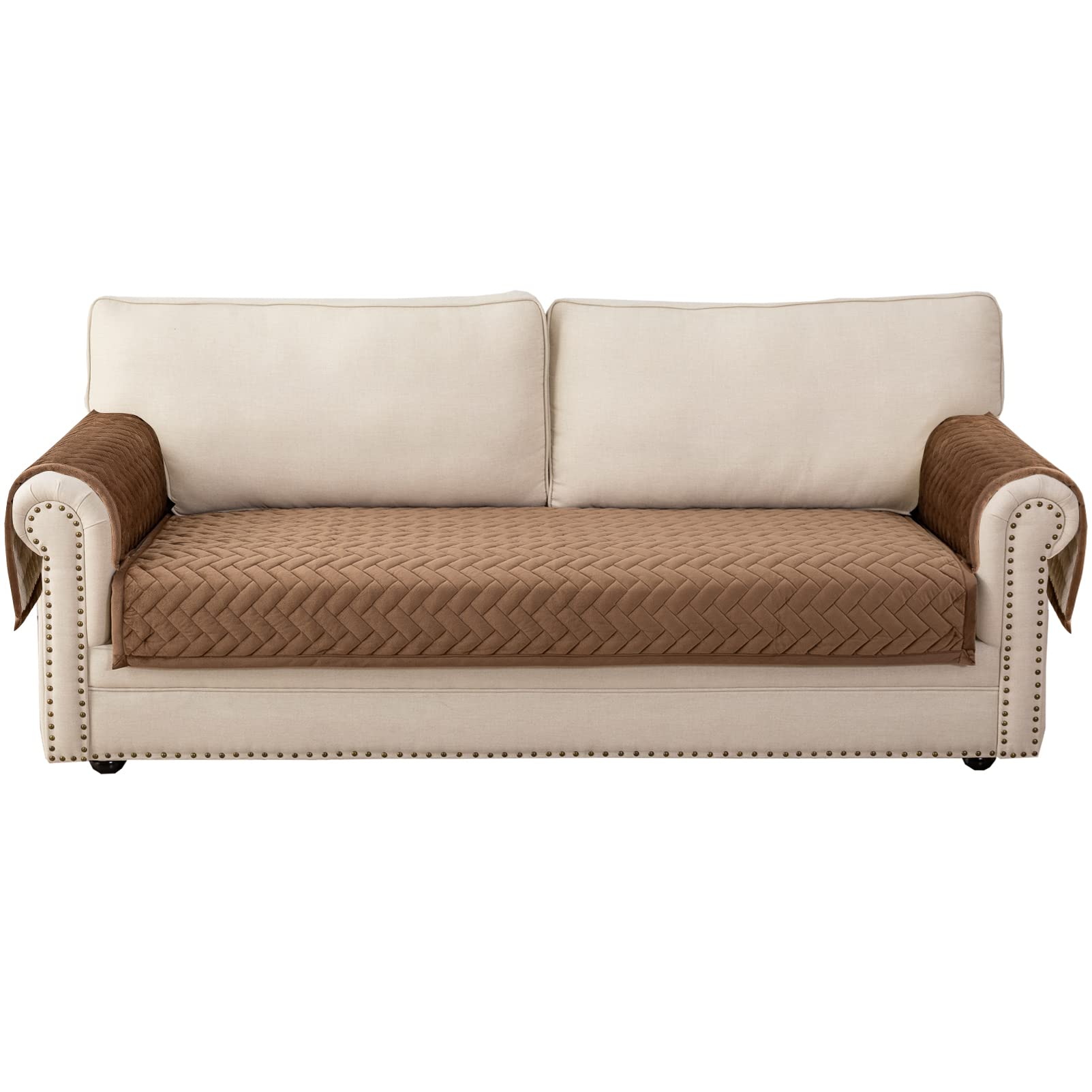 Eismodra 43 x 63 Inches Seat Cover and 28 x 28 Inches Armrest Cover