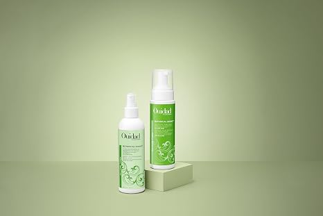 Ouidad Botanical Boost Multi-Use Mousse for Curly Hair, 7 fl oz, Lightweight Hair Styling Foam, Curl Enhancer Restores, Hydrates & Adds Shine, No Silicone, Sulfates & Parabens