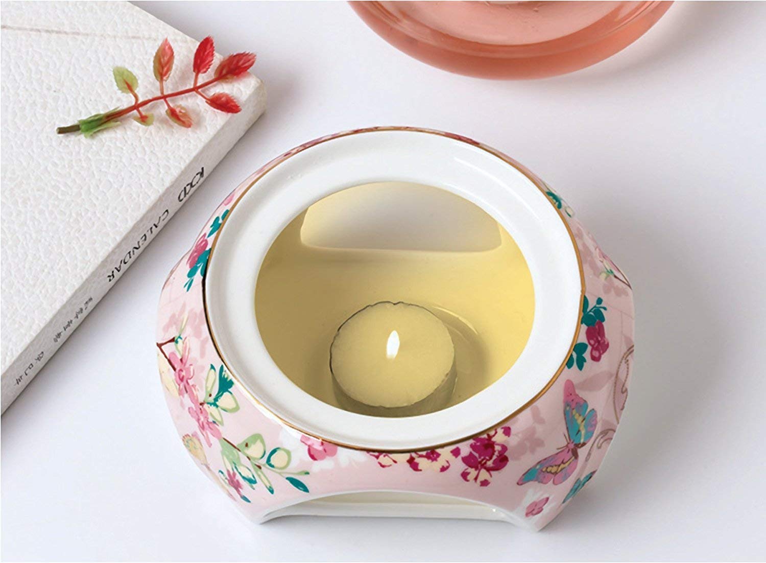 YBK Tech Théière En Verre Avec Infuseur En Porcelaine Tasse