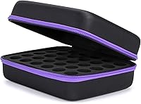 Vista 10 de Hipiwe Estuche rígido de transporte de aceite esencial de 30 botellas, bolsa de almacenamiento de EVA, perfecta para botellas de aceites esenciales