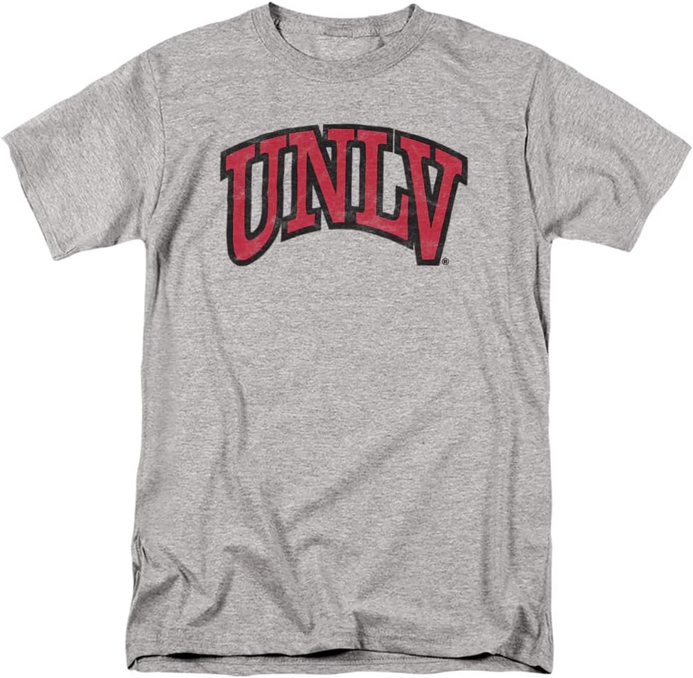 UNLV Official Distressed Primary Logo Unisex Adult T Shirt