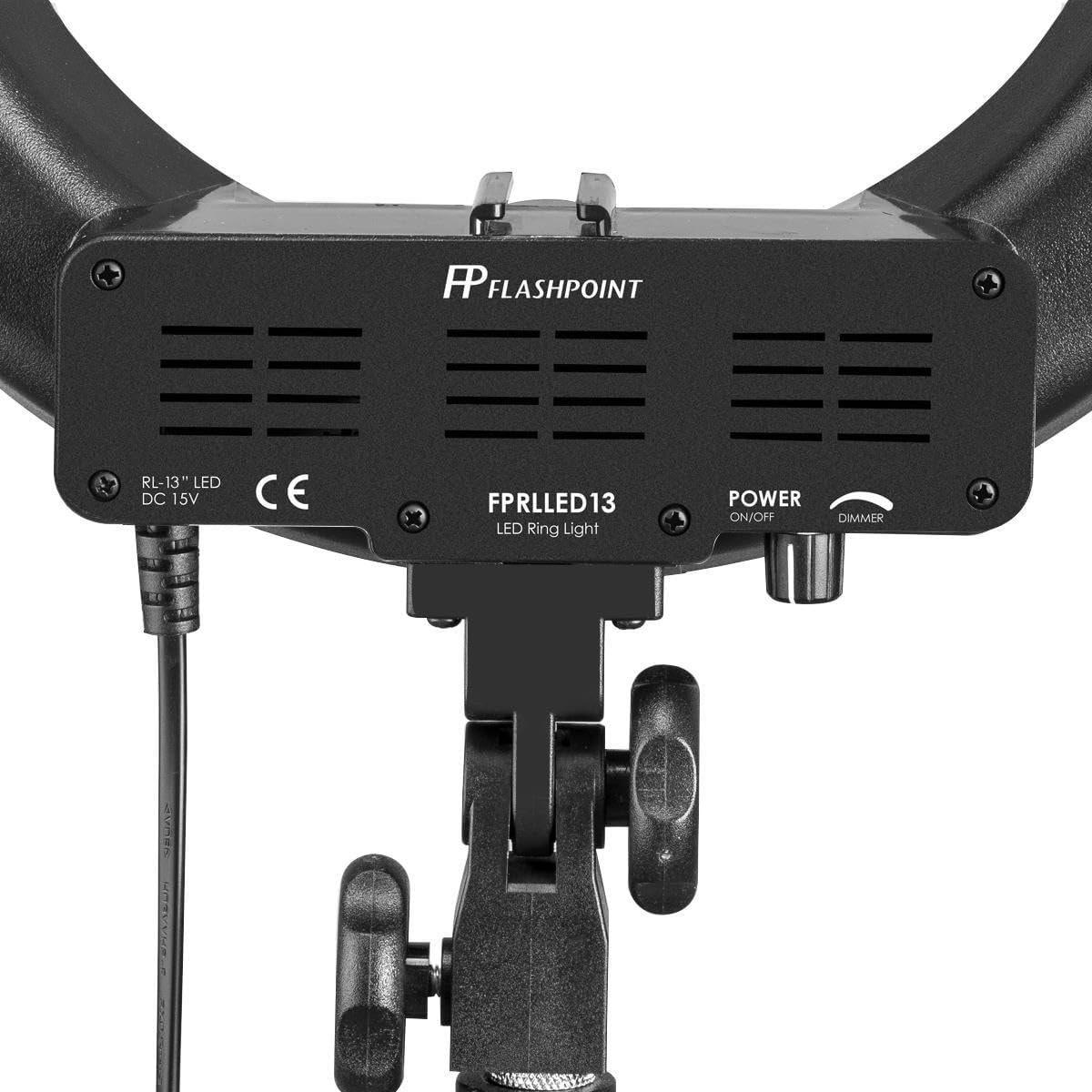 Flashpoint Photo/Video 13" Dimmable LED 42W 5500K AC Powered Light Ring With Bag