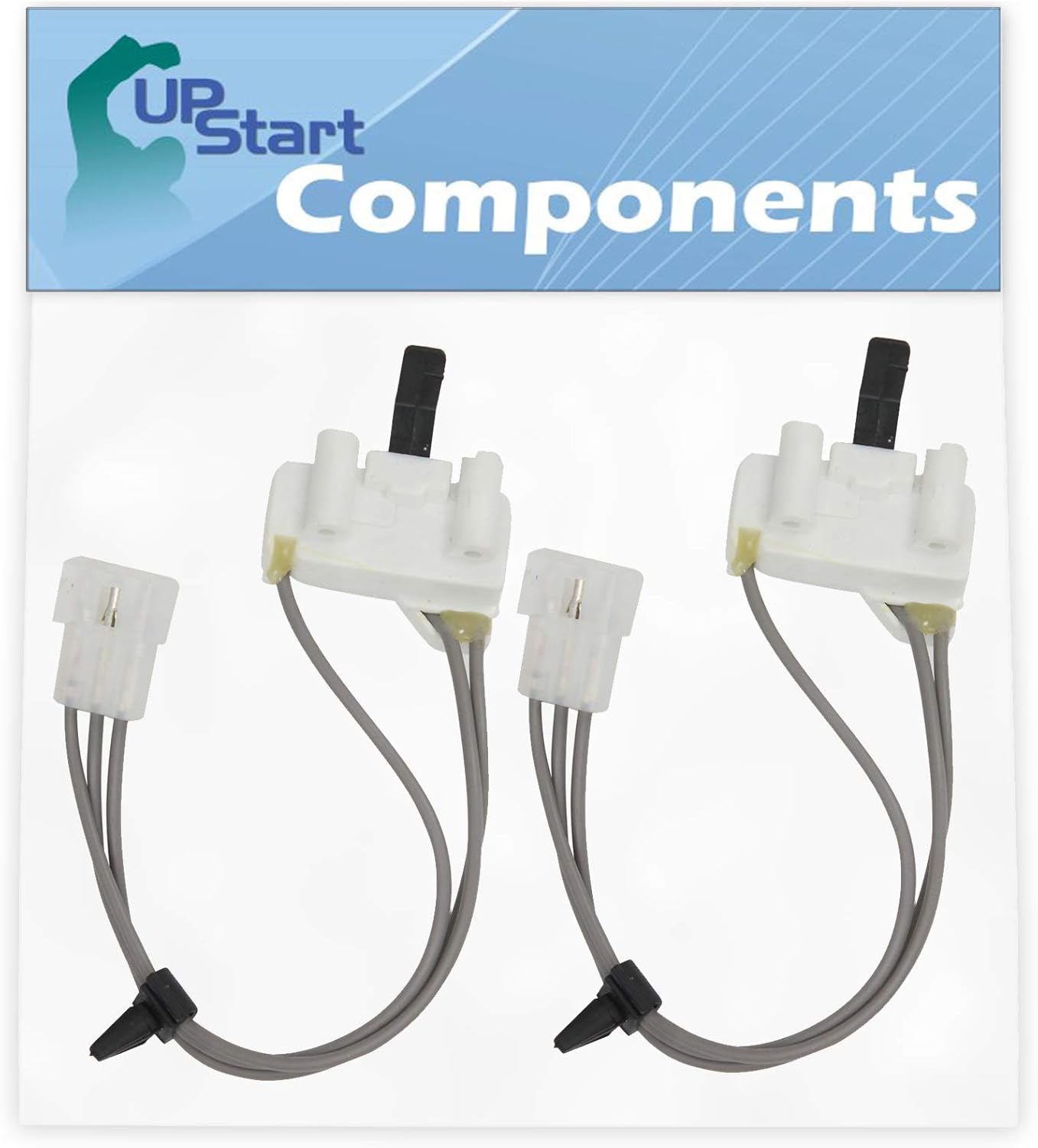 2Pack 3406105 Dryer Door Switch Replacement for Roper RGX6634RQ0 Dryer Compatible