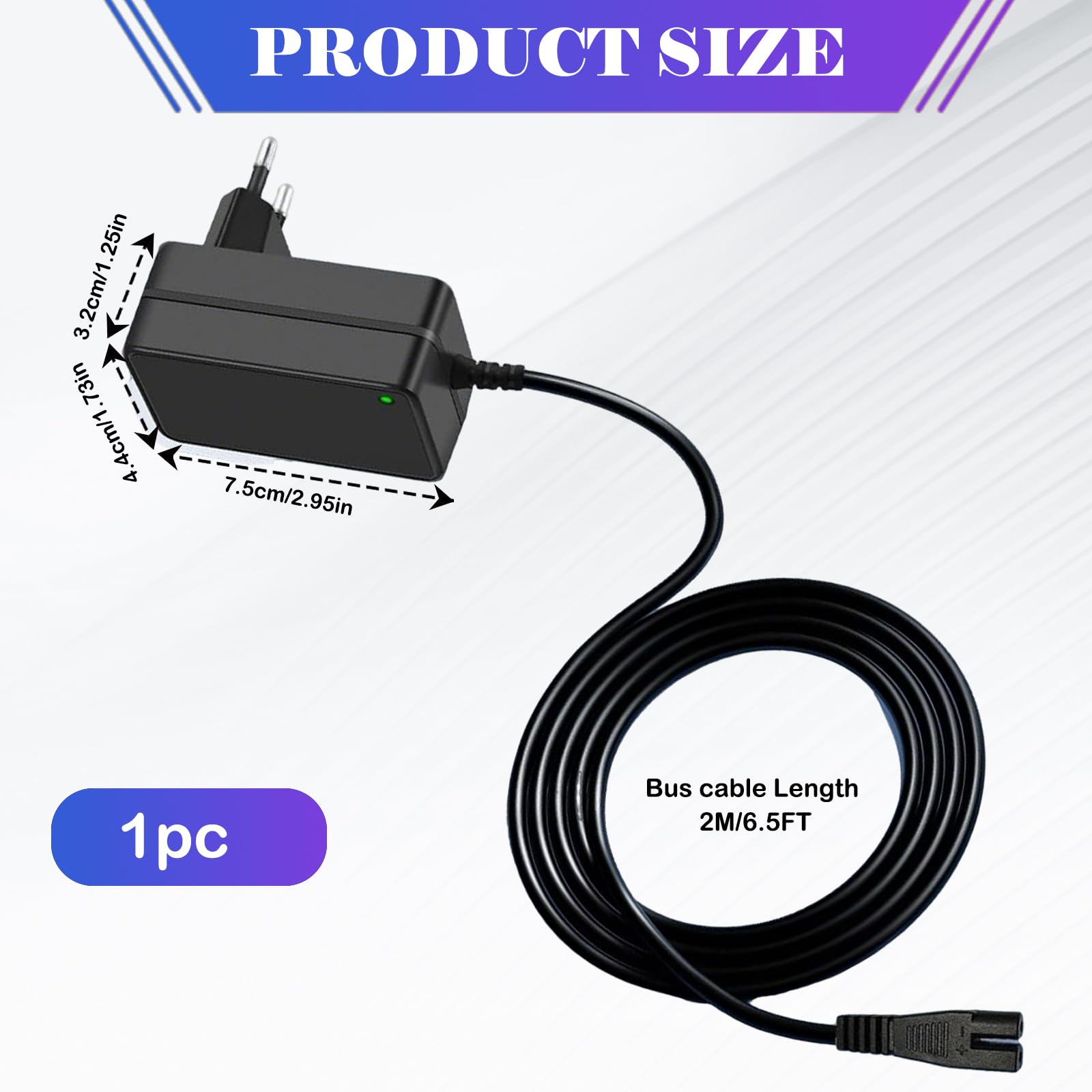 Chargeur 16.8V pour Aiper Scuba S1 Robot Piscine Compatible avec Aiper Scuba S1 E1 14.4V Aspirateur Piscine sans Fil, Adaptateur Secteur, Charge Rapide Sécurisée, Câble Durable Résistant à l’Eau