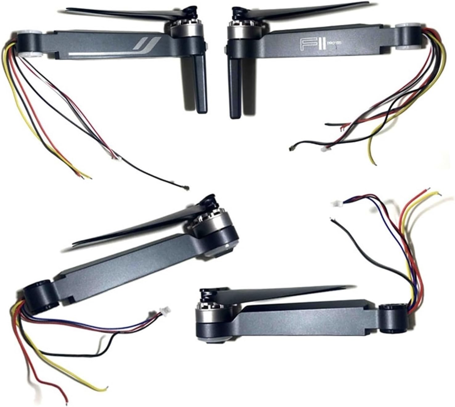 For F11S 4K Pro Drone WIFI GPS EIS 2-axis Anti-Shake Gimbal FPV Quadcopter 3KM F11s-pro Spare Parts arm motor propeller kit(4pcs Arm set)