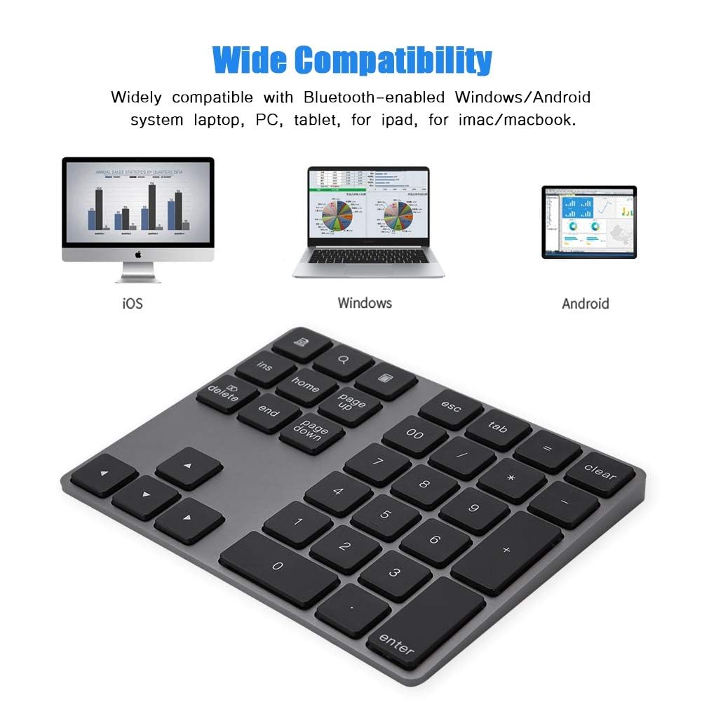 Number Keypad For Laptop Merdia Numeric Keypad Wired Numpad 34 Keys ...