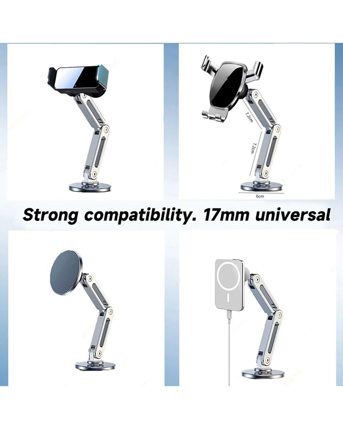 Ymhapp Handyhalterung Auto - Kugelkopf 17mm Für Armaturenbrett & Lüftung