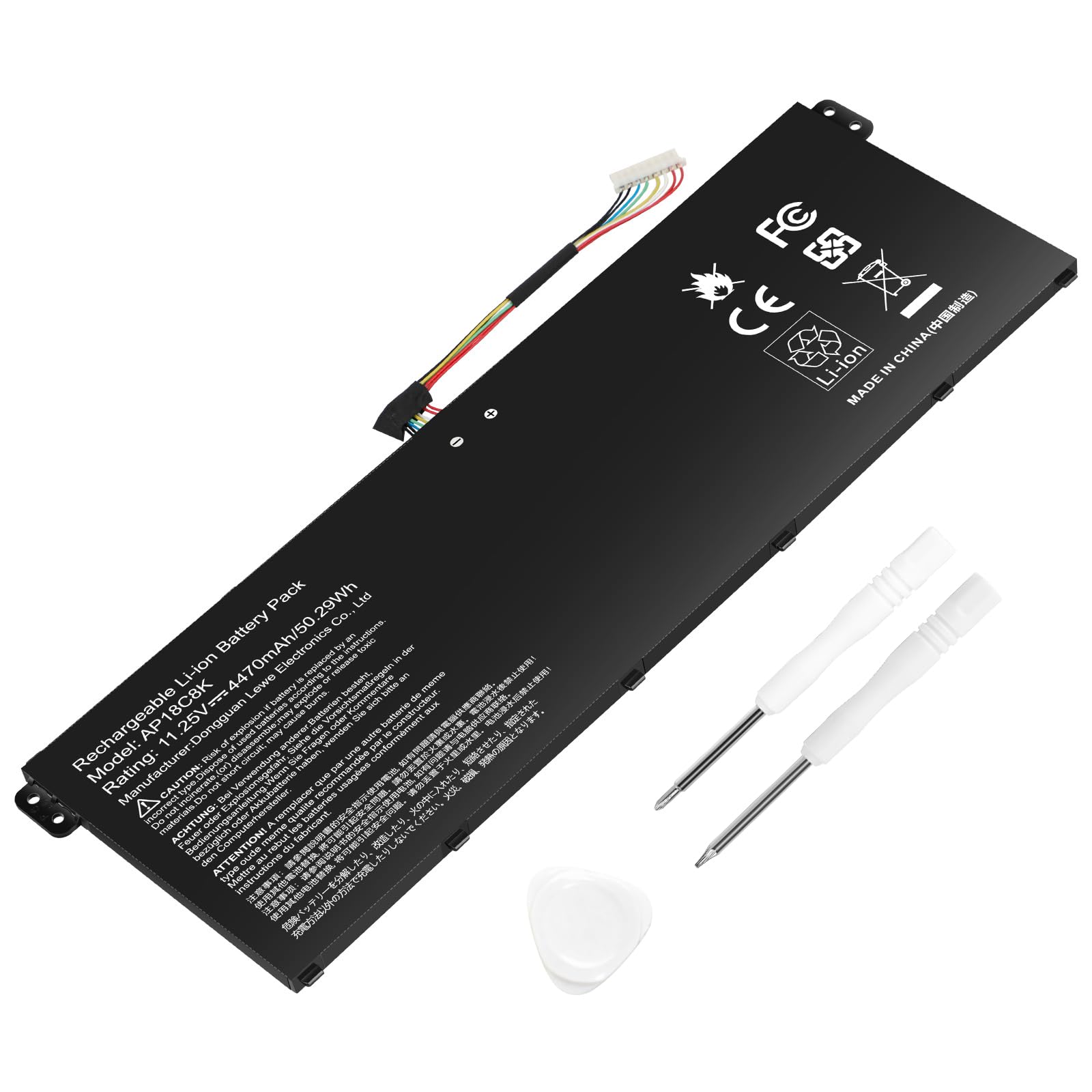 ASUNCELL 11.25V/50.29Wh AP18C8K Batería del Ordenador portátil para Acer Aspire 5 A514-52 A514-52-58U3, Chromebook 314 C933, Swift 3 SF314-42-R4XJ SF314-42-R27B SF314-57 SF314-57G SF314-58 Series