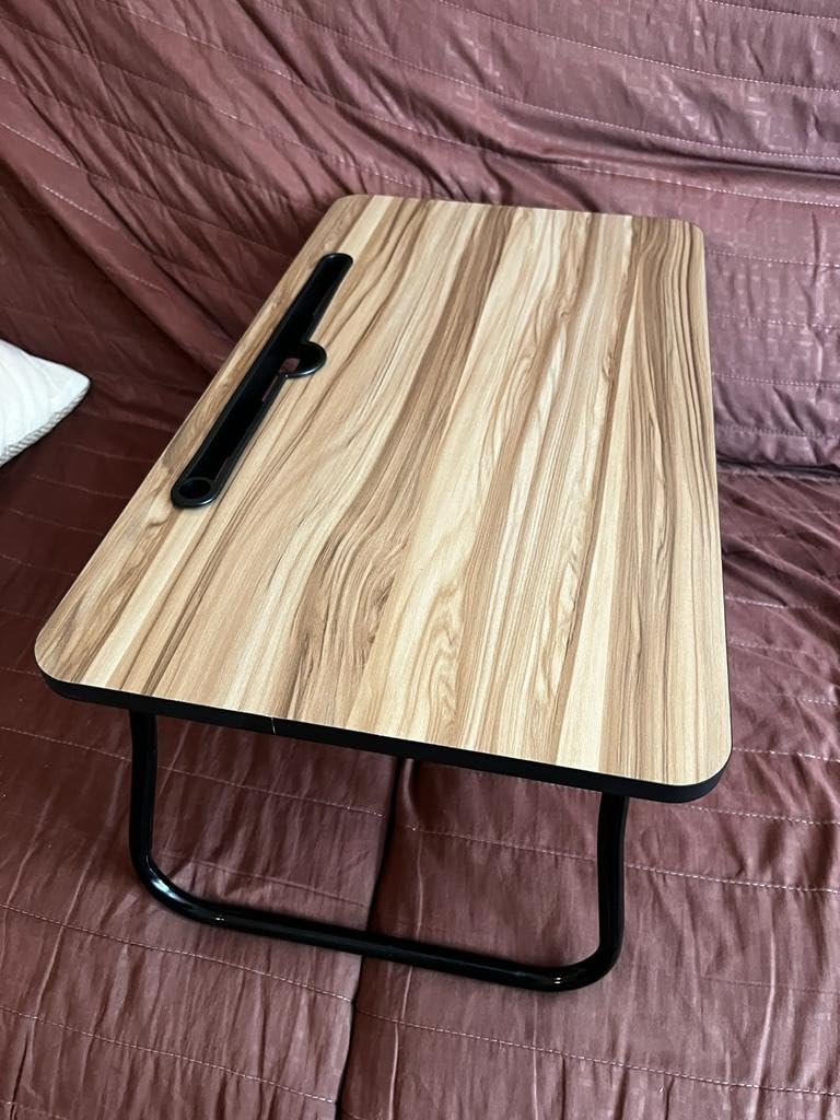 Tavolino Pieghevole Da Letto 60x40cm - Regolabile, Multifunzione, Personalizzabile, Per Studio E Relax