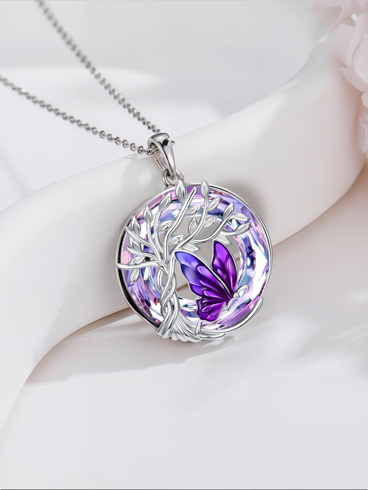 TOUPOP Collana a forma di farfalla, in argento Sterling 925, con ciondolo a forma di farfalla, gioiello per donne, anniversari, regali di compleanno per moglie, fidanzata, lei