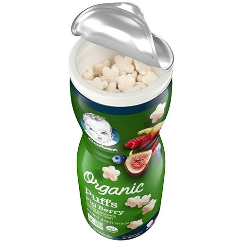 Miniatura 7 de Gerber Organic Puffs, baya de higo, 1.48 oz