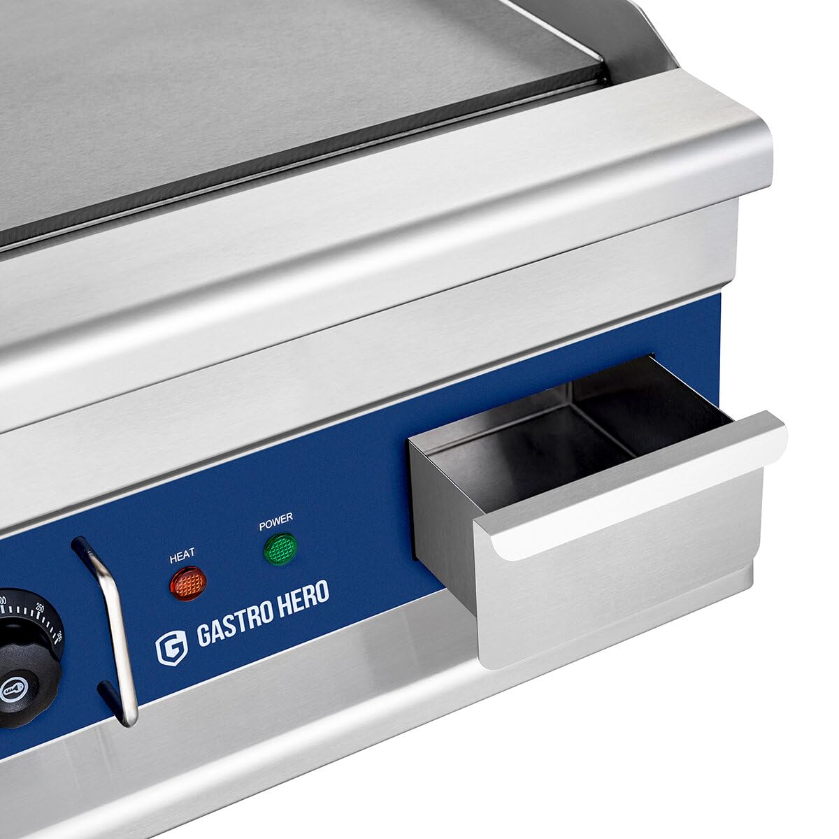 GastroHero Elektro Grillplatte, Tischgerät, Edelstahl GPE410F