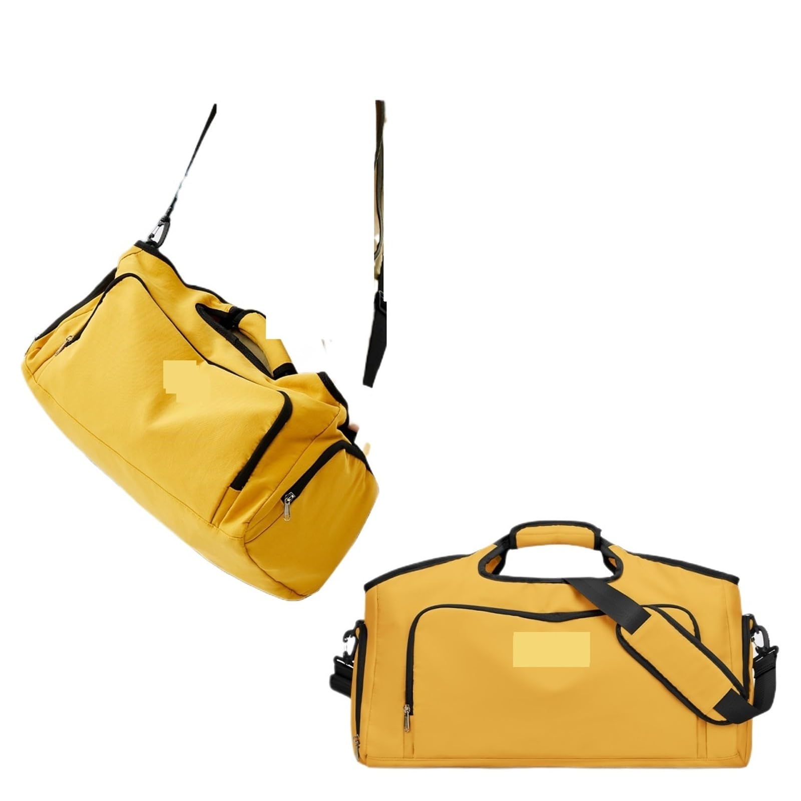 Borsa da Viaggio Borsa da viaggio pieghevole di grande capacità, borsa portatile, zaini donna, sport e fitness(Yellow)