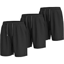 Boys Athletic Basketball Shorts with Pockets 3-Pack