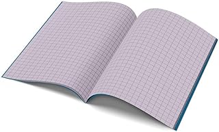 LIlac A4 Squared Paper Exercise Books – 48-Pages 10mm Note Books A4 Squared for Visual Stress Aid – Dyslexia Tinted Paper Ideal for Classroom, Office