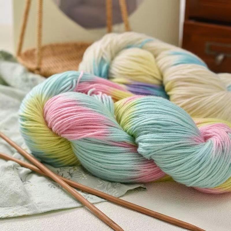 2/4/6 Rollos de 250 g de Lana degradada para Tejer a Mano, para Tejer suéteres, Gorros, Bufandas y Mantas de Crochet