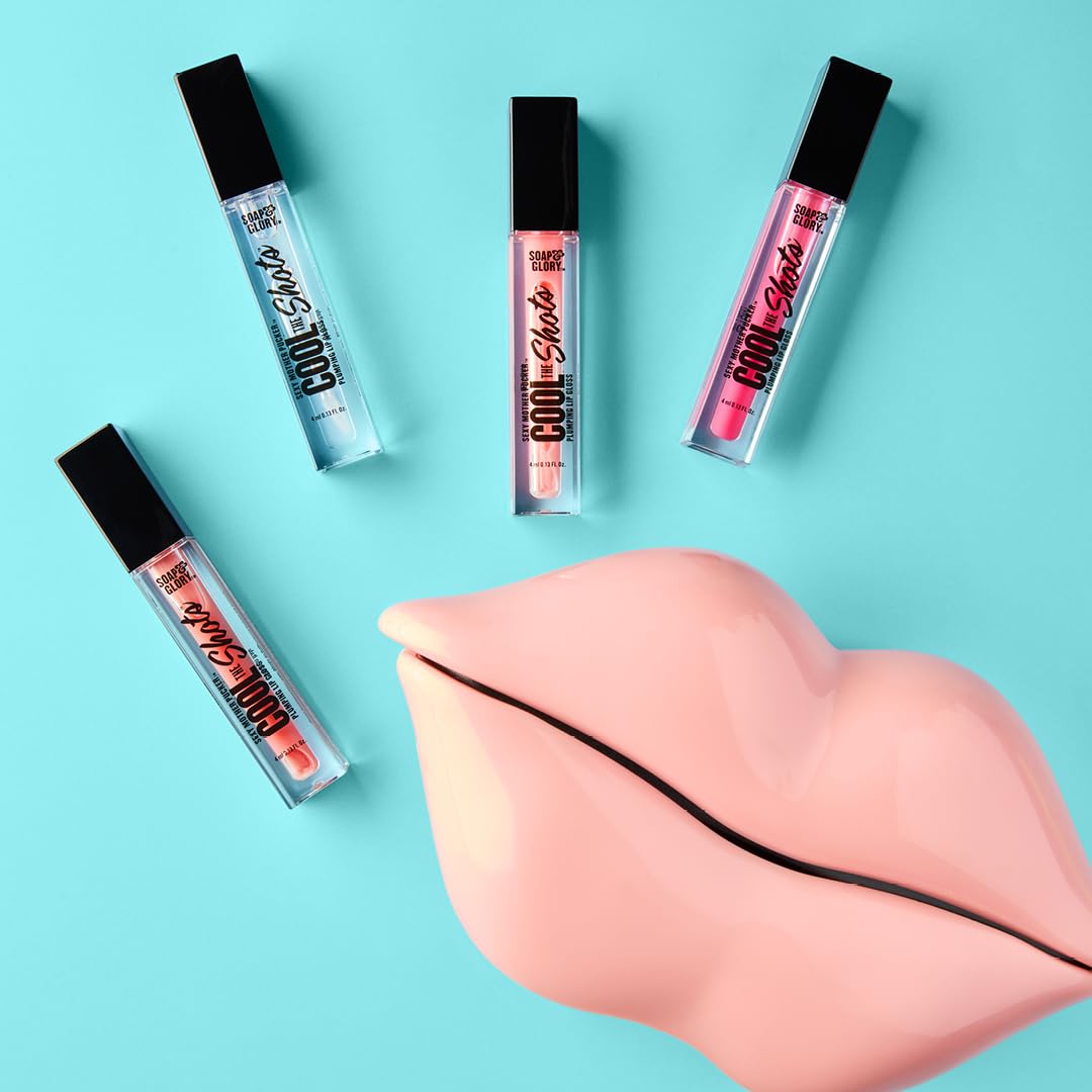 Amazon.com : Soap & Glory SMP Cool The Shots Plumping Lip Gloss - Hydrating  & Cooling Lip Plumper - Infused with Menthol & Vitamin E - High Shine,  Glossy Finish - Vegan
