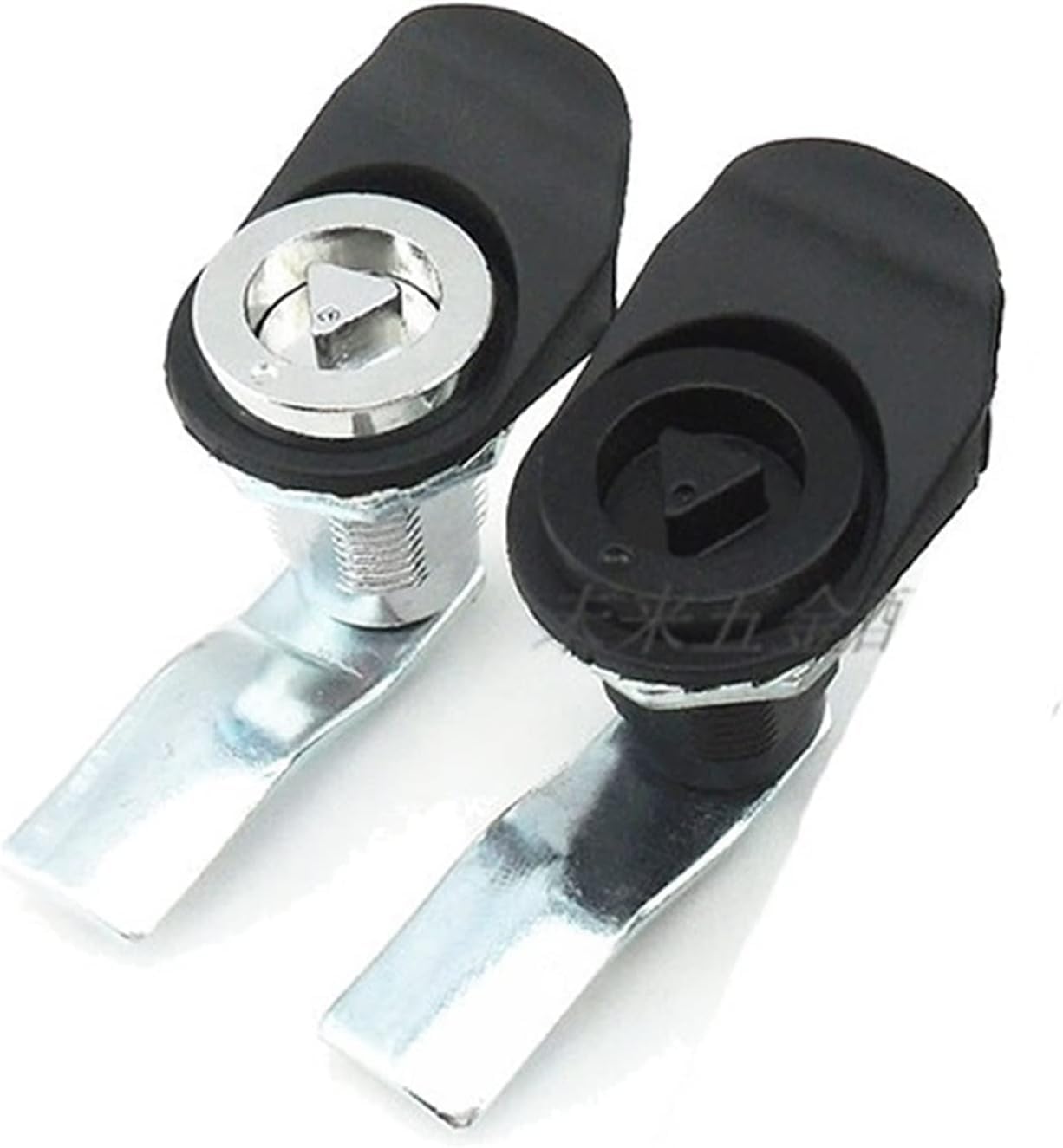 Schrankschlösser, Schubladenschlösser, Nockenschlo FMS816 Dreieckiges Zylinderschloss, komprimierbar, Schrank-Nockenschloss for Verteilerkasten, Spezialschlösser, 2 Stück(Black)