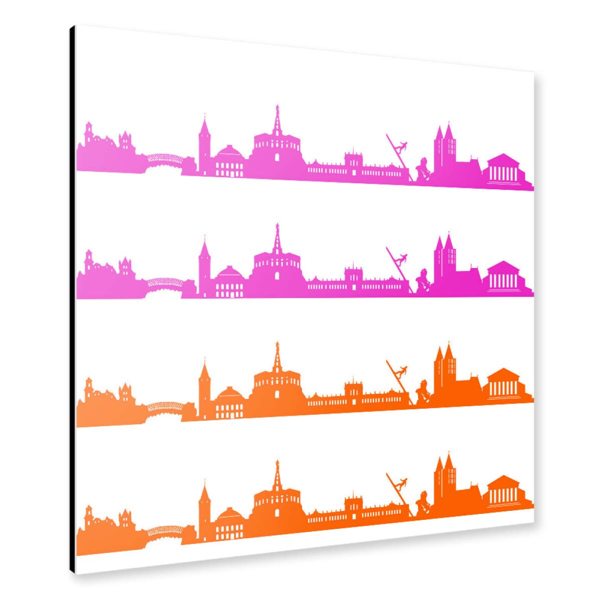 artboxONE Alu-Print 60x60 cm Kassel 01 Bicolor von Künstler 44spaces