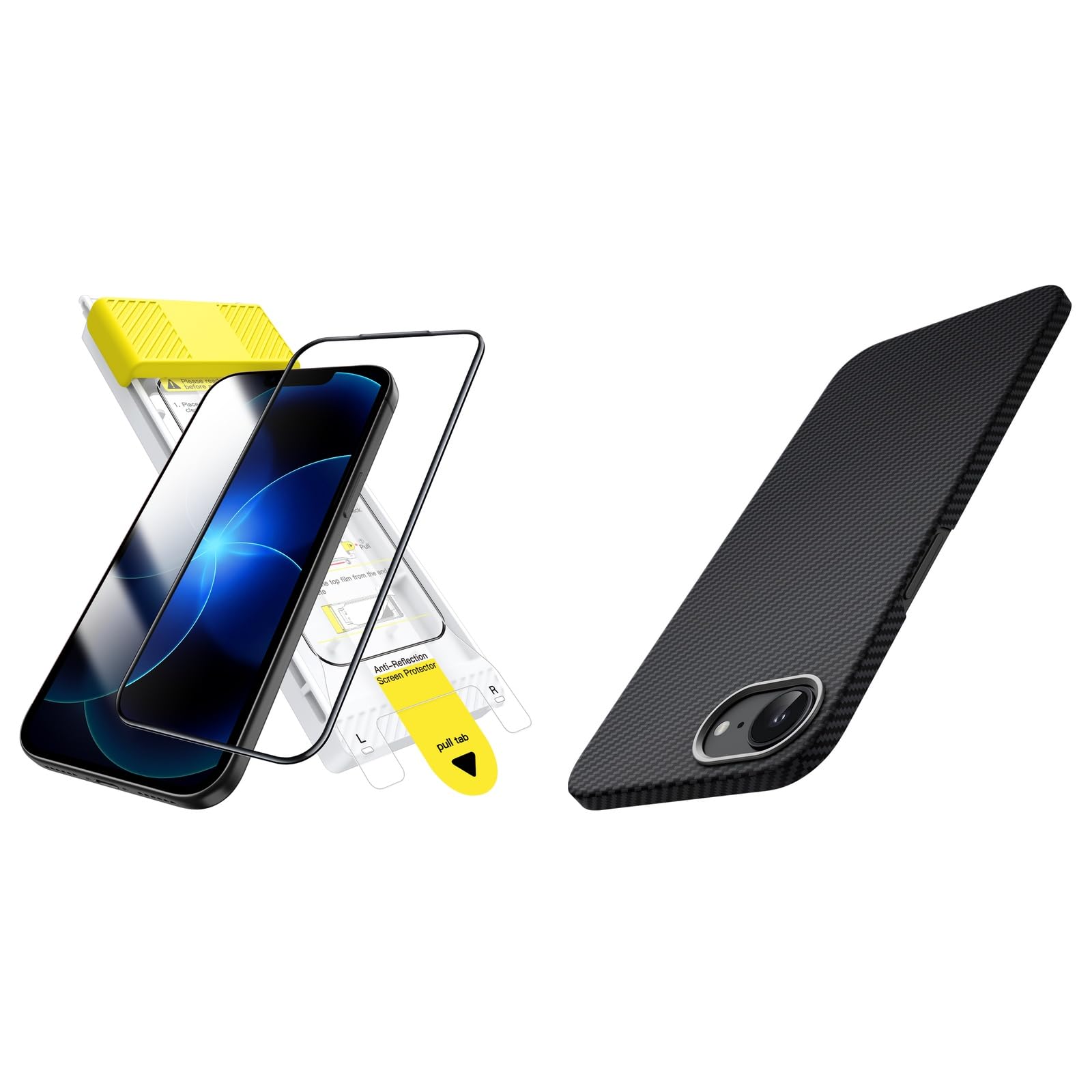 JETech para iPhone 17e (2026) / iPhone 16e Infinity AR Protector Pantalla y Funda Ultra Slim Lote