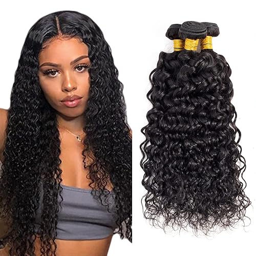 Paquetes de cabello humano brasileño ondulado de 24, 26, 28 pulgadas, paquetes de ondas de agua, 8A, virgen sin procesar para mujeres negras, disponible en Yaxa Venezuela