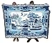 Pure Country Weavers "Willow Blue Blanket" Tapestry Throw