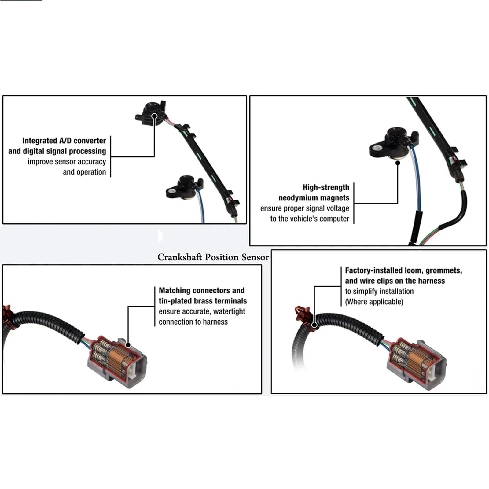 Kurbelwellensensor 3280404B 3280404A 32804-04B Passend für Harley Davidson 10-12 Forty Iron Sportster 1200 XLC 883 Seventy