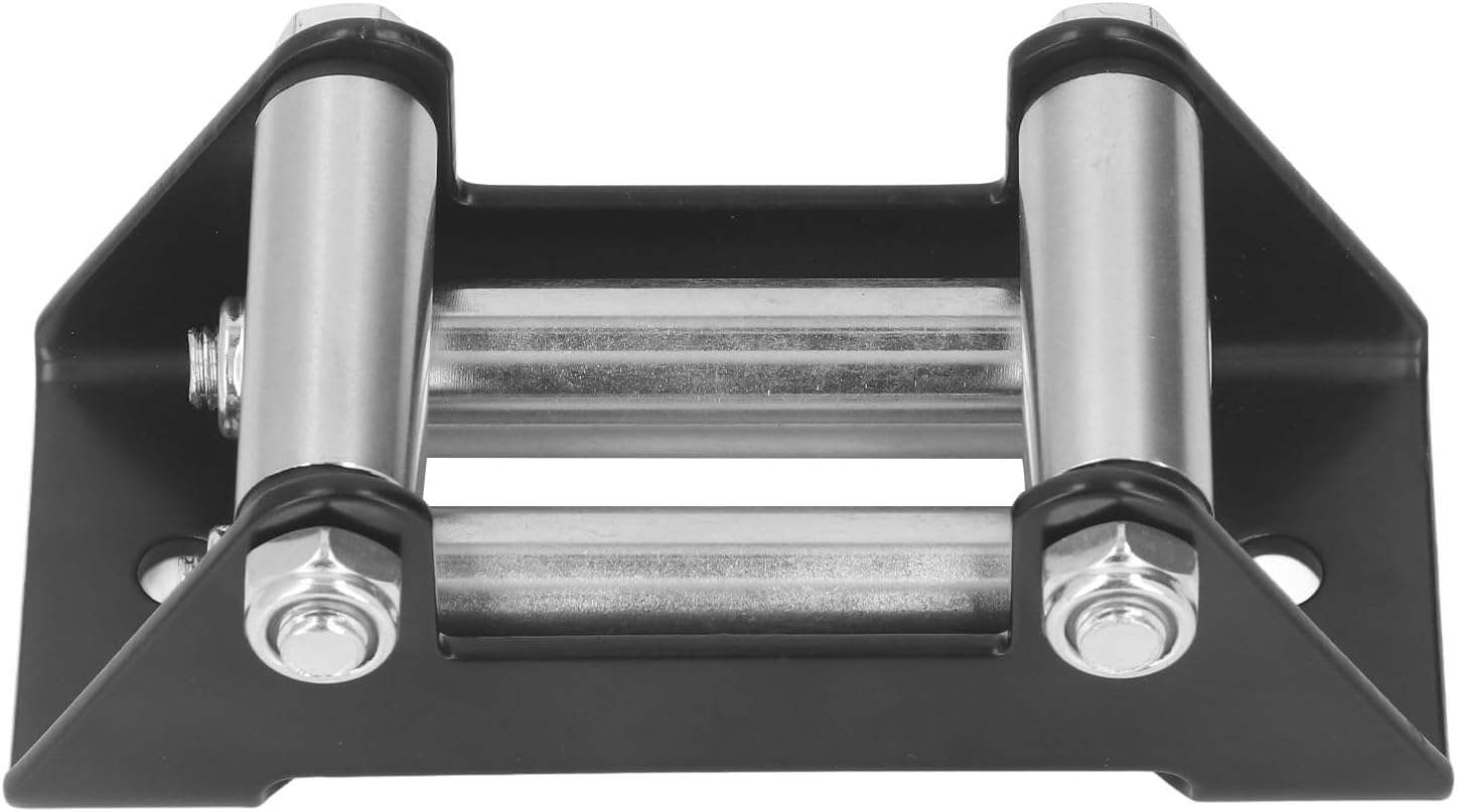 Roller Rope Window Winch Roller Guide Fairlead, 4500LB, Steel Roller Fairlead for Rope Winches