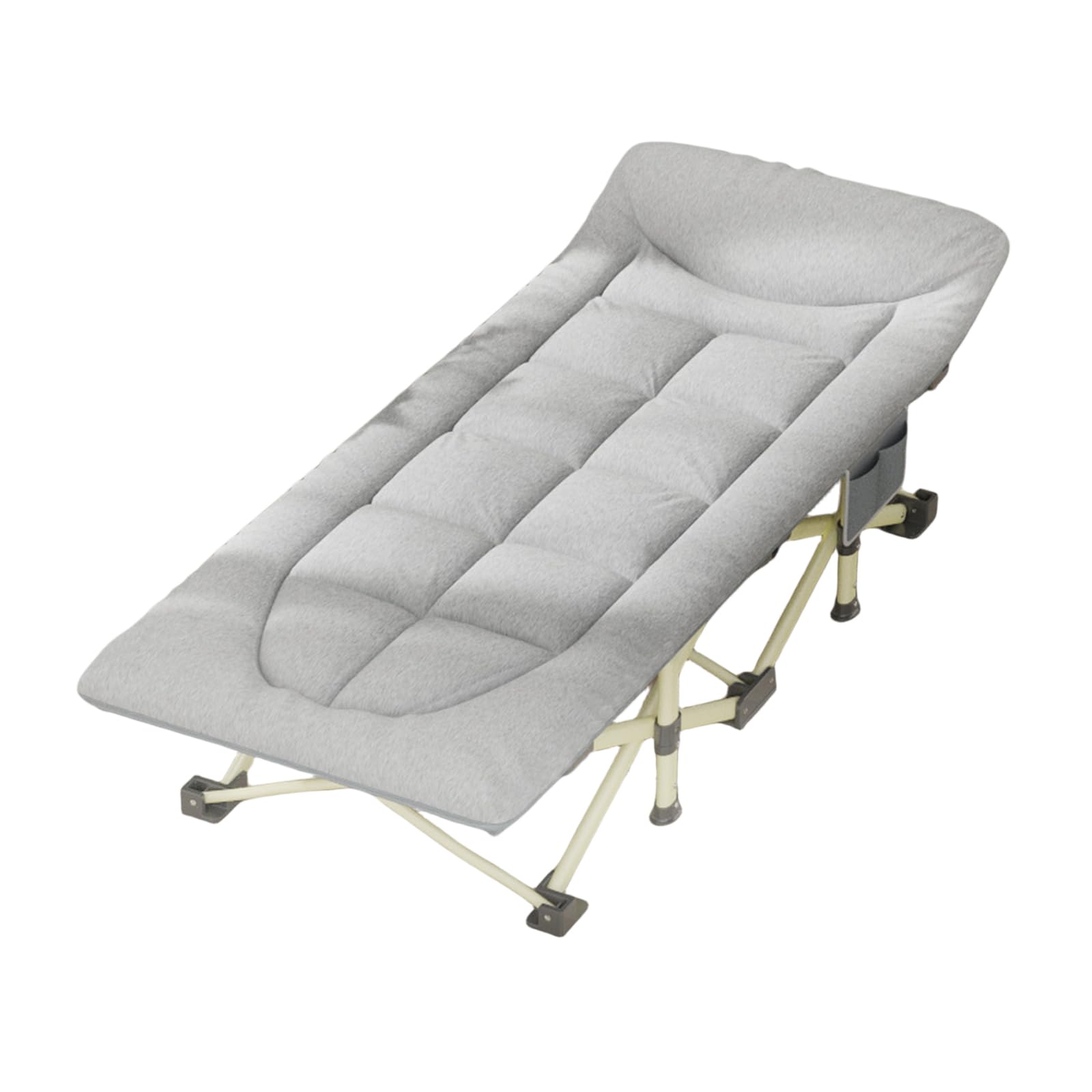OMIRA Folding Camping Cot, Double Layer Oxford Strong Heavy Duty Sleeping Cots with Carry Bag, Portable Travel Camp Cots for Home/Office Nap and Beach Vacation Unfolded Dimension190X68X35(cm)
