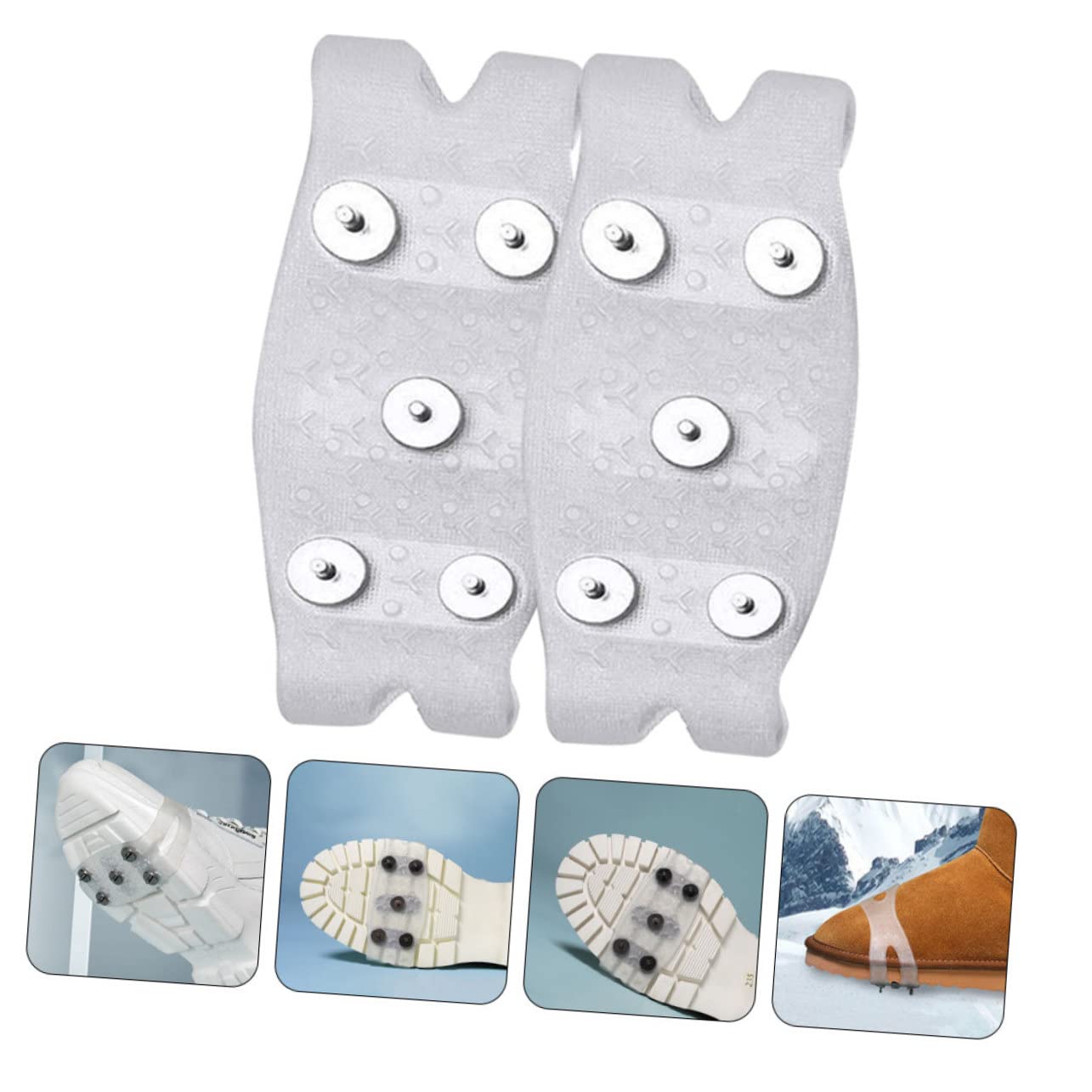 BESTYASH Copriscarpe Da Neve Chiodi Da Ghiaccio Scarpe Da Corsa Stivali Da Neve Da Donna Ramponi Da Alpinismo Catene Da Neve Scarponi Da Trekking Da Uomo Copriscarpe Chiodi In