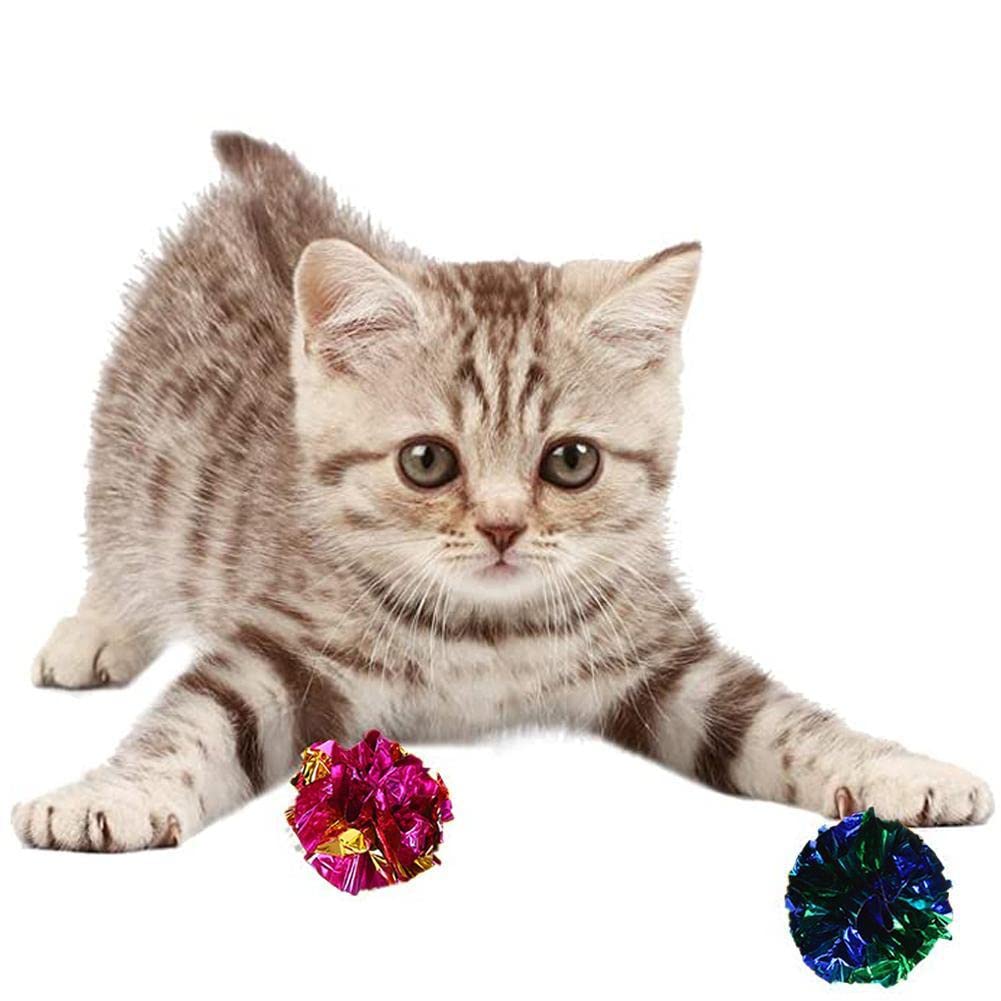 Amazon.co.jp: DIANX 猫のおもちゃ マイラボール 6個セット ピカピカ