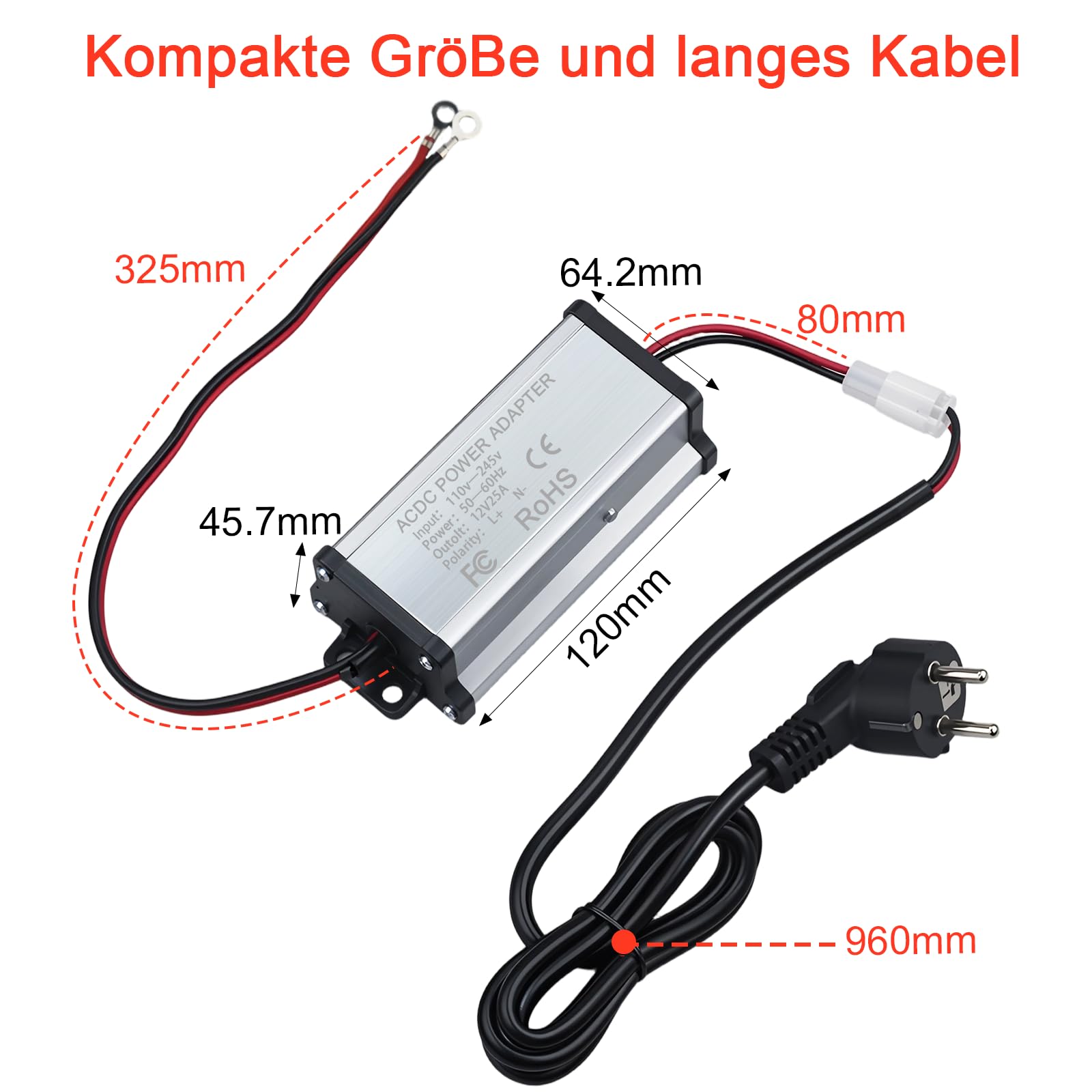 Przetwornica napięcia 230 V na 12 V, adapter zasilający, transformator do ogrzewania powietrza 5 kW 8 kW All-in-One, przekładnik prądu AC 230 V na DC 12 V do przyczep kempingowych, przyczep