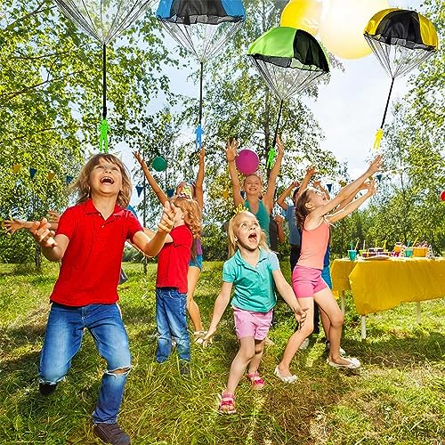 6 Stück Fallschirmspringer Spielzeug, Fallschirmspringer, Kindergeburtstag Spiele, perfekt für Outdoor-Spaß, Kindergeburtstagspartys und Geschenktüten - begeistert Kinder mit fliegenden Abenteuern
