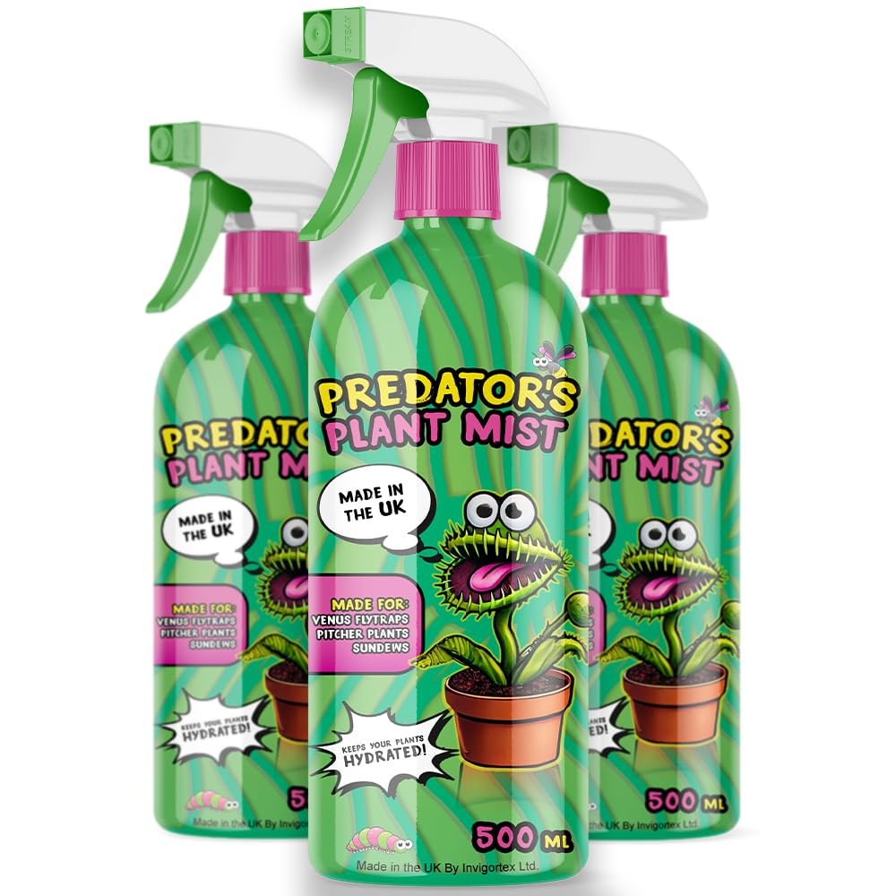 Carnivorous Plant Mist Spray 500ml – Hydrating Spray for Venus Flytraps, Pitcher Plants & Sundews – Supports Healthy Growth & Vibrant Foliage
