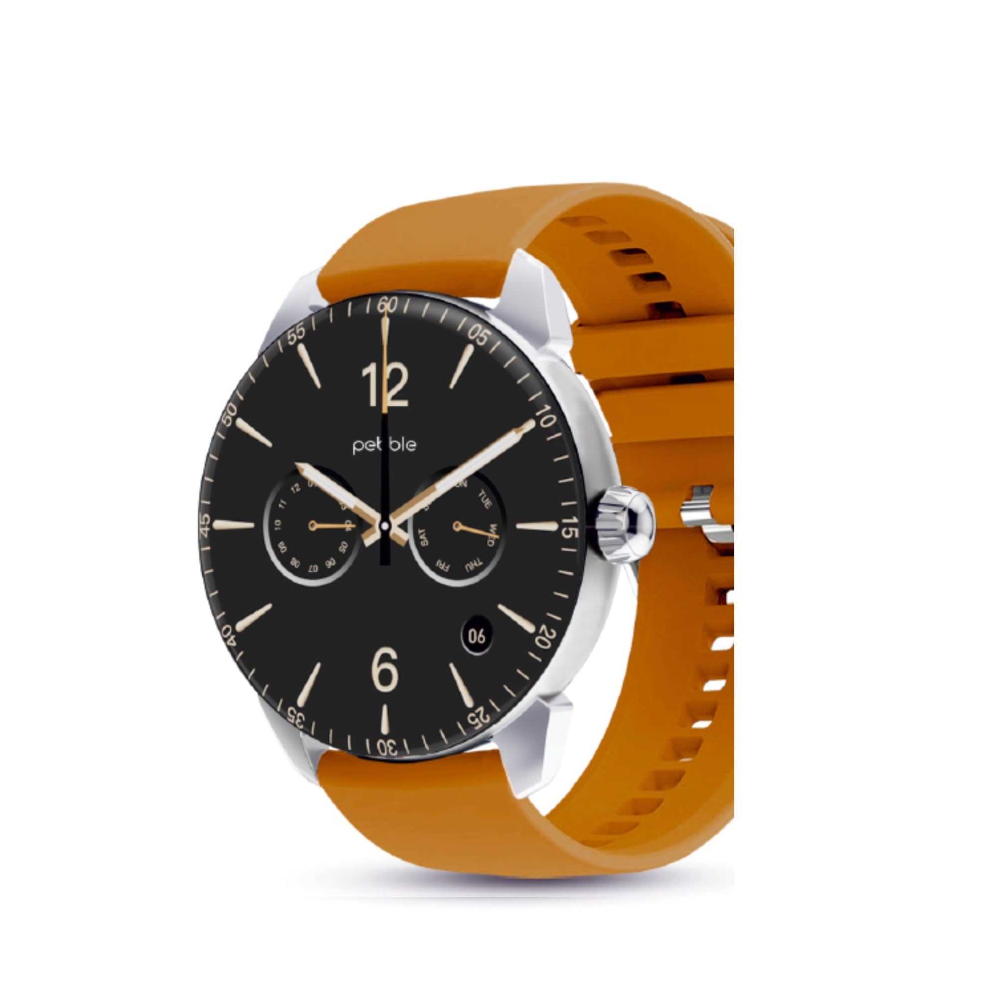 Pebble Spectra Go 1.43" AMOLED Smartwatch with Bluetooth Calling & Health Tracking (Chocolate Brown)-picture-22