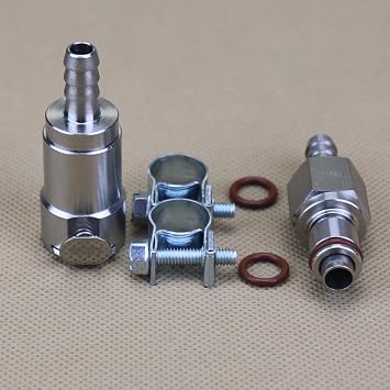 1 set 1/4 Gas Tank Fuel Line Hose Quick Release Connect Disconnect Coupling Kit