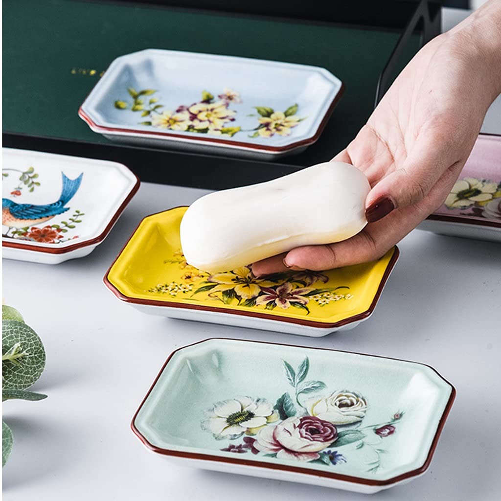 Uchwyt na mydelniczkę 3 sztuki mydelniczka ceramiczna mydelniczka dom kreatywna łazienka łazienka duży uchwyt na mydło prosty europejski styl mydelniczka mydelniczka pojemnik na mydło oszczędzacz mydła