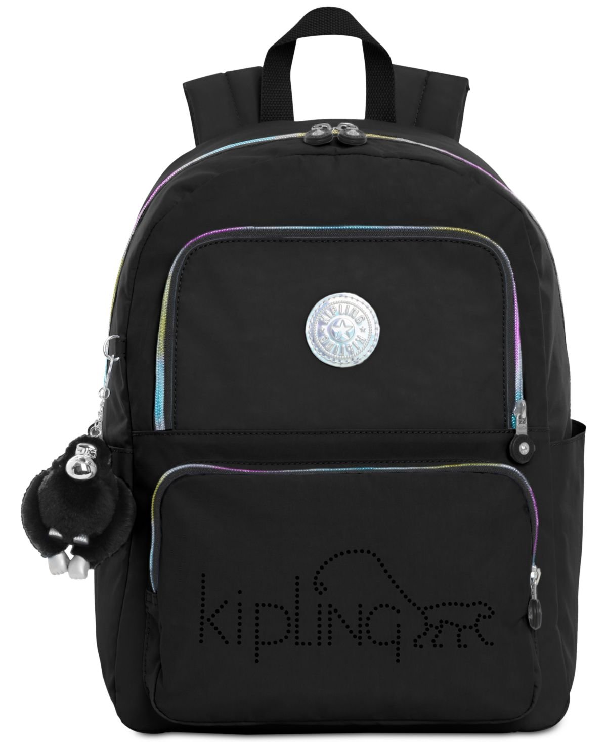 Kipling Goddard Backpack 15 Laptop Black Blue Trim Medium 